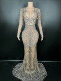 Fashionable new fishtail long dress, luxurious temperament, party evening dress for direct sale