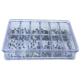 Stainless Steel Flat Back Screws in 12 Different Sizes One Slotted Head Watch Bottom Case Screw for watch repairing