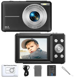 HD Digital 44MP 1080P FHD Photography Video Camcorder 16X Zoom Portable Vlogging Camera for Kids Adults Beginners