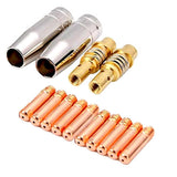 14Pcs 15AK Welding Torch Consumables 0.6mm 0.8mm 0.9mm 1.0mm 1.2mm MIG Torch Gas Nozzle Tip Holder of 15AK MIG MAG Welding Torch