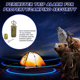 Perimeter Trip Alarm Kit 360º Loud Sound Early Warning Security System For Camping And Security Property Safety