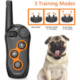 Rechargeable Dog Collar with Waterproof Remote Range. 3 Training Modes - Vibration. For Dogs.