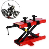 500KG Jack Cranes Motorcycle Repair Stand Center Scissor Lift Hoist Workshop Bench Lifting Tool