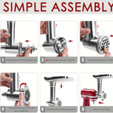 KitchenAid Desktop Mixer Meishan Ya Desktop Mixer SM-50 Series KitchenAid Desktop Mixer Metal Food Grinder Accessories