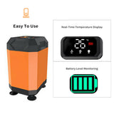 Camping Adjustable Outdoor Shower w/ Intelligent Temperature Detection Ultraviolet Sterilization 5400mAh Rechargeable