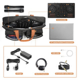 Portable Turntables Protective Case Scratch-resistant Carrying Storage Bags Large Capacity for Pioneer DJ DDJ-FLX4 DDJ-REV1