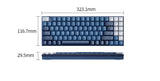 Ku102 Mechanical Keyboard Wireless Bluetooth Office Tea Shaft