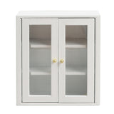 1:12 Miniature White Wall Cabinet Hanging Storage Organizer Cupboard Dollhouse Furniture Decor