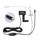 12V Glass Mount Car DAB Digital Radio Patch Aerial Adhesive Transparent Built-in Antenna European