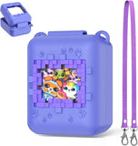 Silicone Cover Case for Bitzee Interactive Toy Digital Pet Case, with Shoulder and Hand Strap, Protective Skin Sleeve