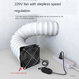 Adjustable Speed Solder Absorber ESD Fume Extractor Duct Exhuast with 2M Pipe Tub Ventilation Fan