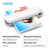 SL288 A4 9 inches Thermal Laminator hine Desktop Hot and Cold Lamination for A4/A5/A6 Laminating Pouches