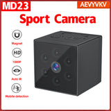 MD23 Micro Mini Cameras Outdoor Hd1080p Digital Magnetic Body Motion Detection Recording Snapshots Camera Infrared Night Vision