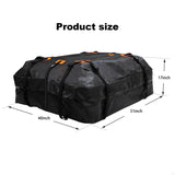 600D Waterproof Car Roof Cargo Carrier Universal Lage Storage Cube Bag 20 Cubic feet for All Cars