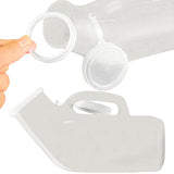 1200ml Pee Spill Proof Portable Urinal Plastic Mens Bedpan Bottle with Lid for Car Elderly and Incontinence