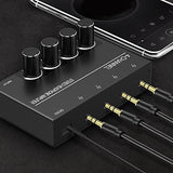 4 Channel Headphone Amplifier Headphone Splitter With 4 3.5MM Headphone Output And 3.5MM Audio Input