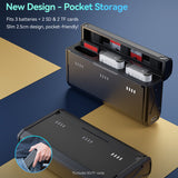 2pcs NP-BX1 Batteries+3-Slot Battery Charger Card Slots&USB Port for Sony ZV-1/RX100M6/H400/ WX350/RX100 /HX50/HDR-PJ410 Camera