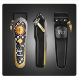 NEW WMARK NG-134 Wireless charging technology, Patent design Hair Clipper With High Quality Fade Blade, adjusted zero-overlap