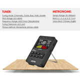 AROMA AMT-600 & Tone Generator 3-in-1 Rechargeable 2.5-inch Color LCD Guitar Tuner Electronic Metronome