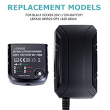 LCS1620 Li-ion Charger for Black Decker 14.4-20V Lithium Battery Fast Charging Electric Tools 4LBXR20 LBXR2020 LBX4020