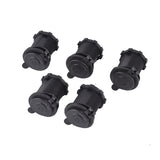 5pcs Waterproof Motorcycle Car Cigarette Lighter Female Socket Plug Power Outlet