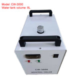 Industrial Water Chiller CW-3000 CW-5200 6L 8L For CNC Spindle 60W 80W Cutting hine CO2 Laser Tube Coog Equipment