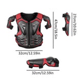 Kids Youth Motorbike Motorcycle Body Jacket Motocross Mountain Dirt Cycg Protective Gear Vest Arm Protector