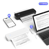 Versatile Portable A4 Thermal Transfer Printer - Wireless & USB Connectivity, Supports Multiple Paper Sizes
