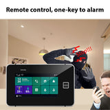 2G/WiFi/GSM Tuya Wireless Home System - 4.3-inch Full Touch Screen Panel, SOS Anti-theft Alarm, Temperature & Humidity Monitoring.