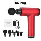 3200r/ 20 Gears LCD Muscle Massage Gun Sport Therapy Body Relaxation Pain Relief Slimming Shaping Massager 6 Heads