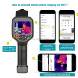 Handheld HT-H8 IR Infrared Thermal Imager Camera Built-in WIFI  3.5 TFT Screen