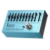 IRIN Mini 10-Band EQ Effect Pedal for Guitar & Bass - True Bypass, Aluminum Alloy Body - 2024 Musician's Essential