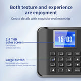 I60 Attendance hine Intelligent Fingerprint Password Time Clock Employee Checking-in Recorder 2.4 in Voice Prompt 11 Language