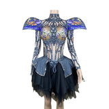 Halloween Party Clothing Women's Butterfly Mesh Skirt Atmosphere Design Mask Fashion Dress Blast Street