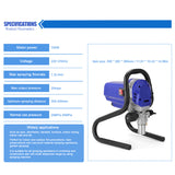 Electric Paint Spraying hine Professional High-pressure Airless Sprayer Multi Painting Tool for spraying indoor ceig wall
