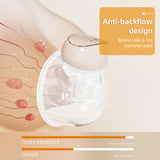 BEBEBAO Wearable Electric Breast Milk Pump - Hands Free, with LED Display, 3 Modes, 10 Levels of Suction, 240mL Capacity