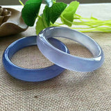 Ice-like Blue Chalcedony Bracelet Jade Delicate And Transparent
