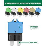 8 Packs Circuit Breaker Low Profile ATC/ATO Manual Resettable Fuse 5A 6A 7.5A 10A 15A 20A 25A 30A (Mixed) 12V-32V