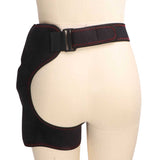 Heated Hip Brace Adjustable Vibration Hip Groin Brace Flexible for Health Care Brace Hip Strap for Muscles Nerve Pain Relief