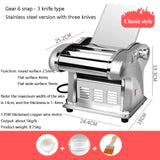 Household Pasta Noodles Maker Stainless Steel Noodle Cutter Electric Automatic Dough Rolg Dumpg hine