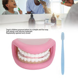 Kids Hand 28 Teeth Tongue Mouth Puppet with Toothbrush for Speech Improvement