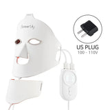 Face Neck Silicone LED 7 Colors Photon Red Light Therapy Flexible Facial Beauty Mask Skin Care Anti-Ance