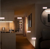 Light with motion sensor, wireless LED USB charging night light, wardrobe light