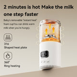 Portable for Baby Formula 400ml/350ml Capacity 37-55℃ Temperature Wireless Instant Water Warmer Electric Kettle