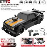 1:16 Lighting Spray GTR Sports 4WD High Speed Drift Rc Car 2.4G Wireless Remote Control Kids Toys