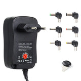 in 1 Suppply adapter 6 diffrent interface 3V-12V adjustable Voltage Power 30W Universal Adapter EU/US/AU/UK Plug Electronics Batteries Charger
