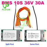 BMS 10S 36V 30A Lithium Charge PCB 18650 Battery Balanced Protection Board Li-ion Cell Bafor Electric Car