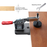 With Fixture for Door Cabinets 35mm Hinge Boring Jig Kit Aluminum Alloy Woodworking Hole Drilling Guide Locator