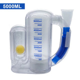 3000/5000ml Volumetric Lung Breathing Exerciser Vital Capacity Apparatus Spirometer Rehabilitation Trainer In Stock