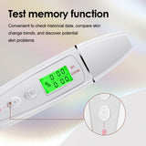 LCD Digital Tester Moisture&Oil Test Meter Analyzer Fluorescent Agent Detector For Forehead Cheek Skin Care